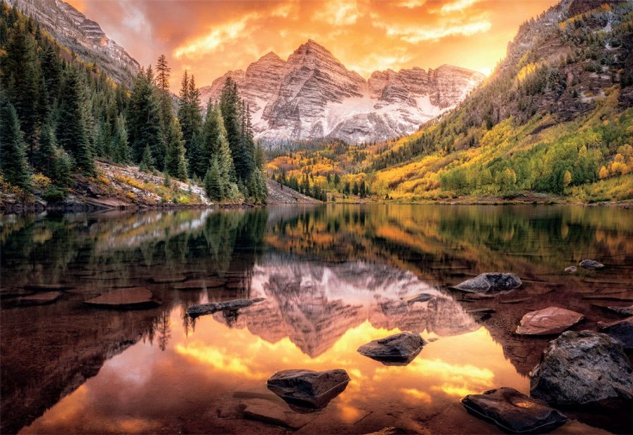 2000 Piece Puzzles Buffalo Games  | Art Of Play: Maroon Lake Reflections 2000 Piece Puzzle